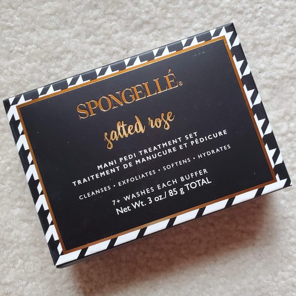 Spongelle "Salted Rose" Mani Pedi Treatment Set - Picture 1 of 2